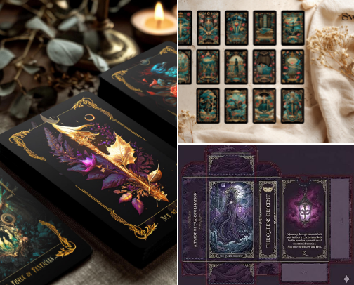 Tarot cover photo collage