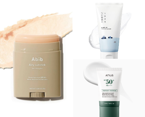 Glass skin Korean skin care cover photo collage