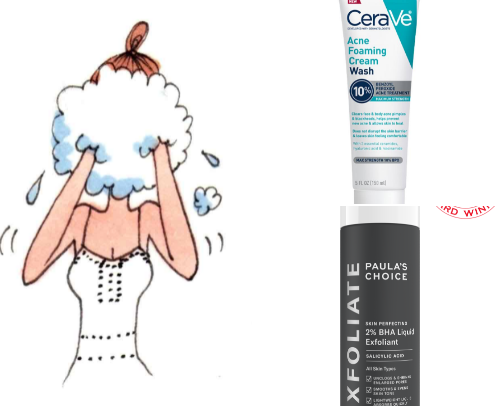 essential products to clear texture cover photo collage