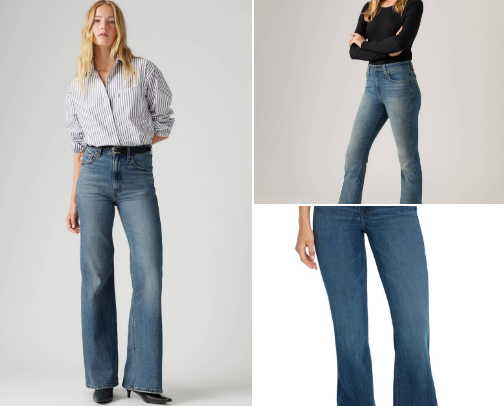 👖 Jeans That Make Your Legs Look Longer ✨ cover photo collage