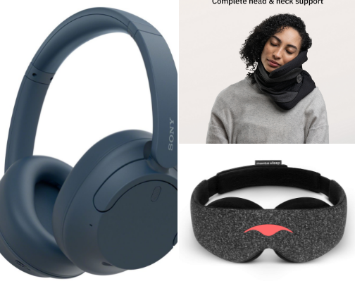 Best Travel Essentials for Long Flights cover photo collage