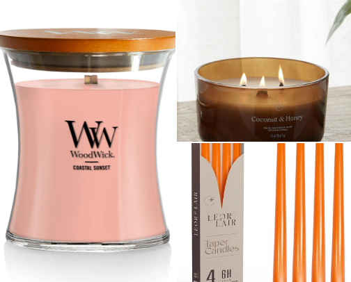 Candles cover photo collage