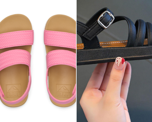 Summer shoes for toddlers cover photo collage