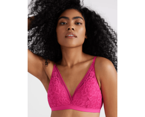 Lace Deep-V Bra cover photo collage