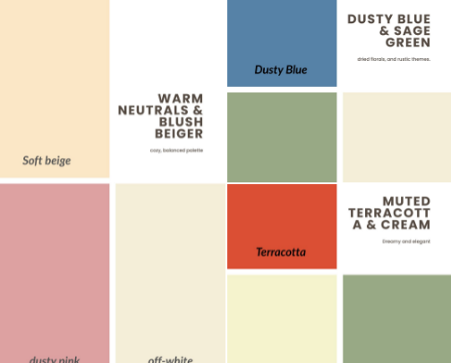 My Go-To Color Palettes for Soft Watercolor Designs cover photo collage