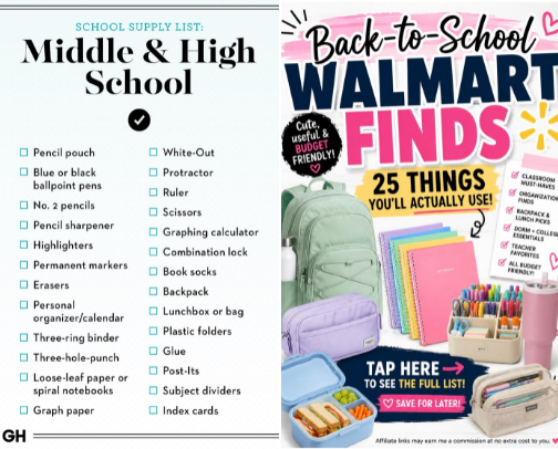 Back to school cover photo collage
