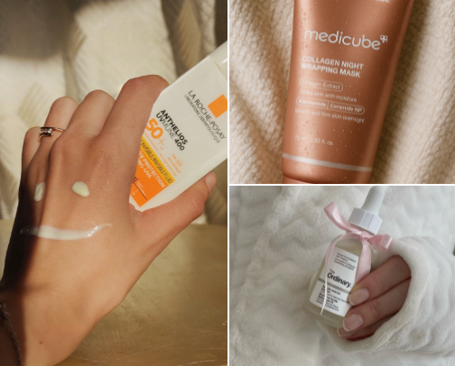 Glass skin in a bottle cover photo collage