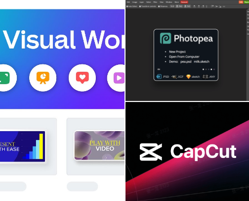 (mostly) FREE Apps/Websites for Content Creation/Streaming cover photo collage