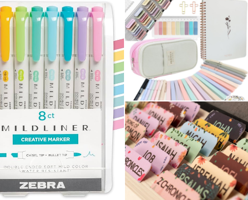 Bible Journaling Accessories. cover photo collage