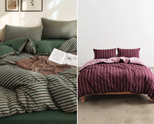 unique & colorful bedding combos, duvet covers & sheet sets (100% cotton or 100% linen options)! cover photo collage