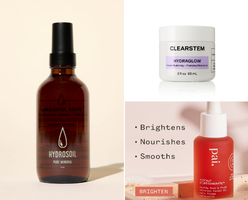 What you will find in my acne safe skin routine! cover photo collage