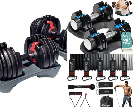 Home Workout Essentials: Gear Up for Results cover photo collage