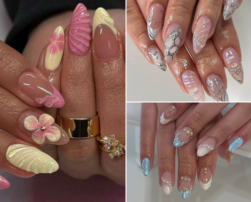 The best shein nails cover photo collage
