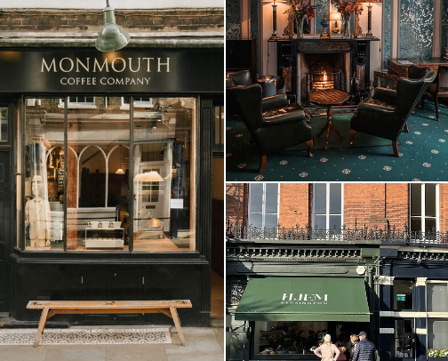 London - Cafes cover photo collage