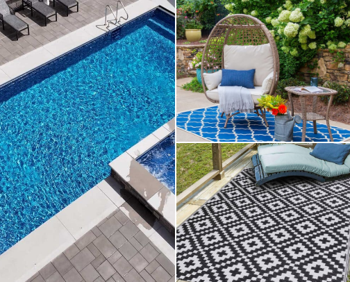 Small Pools, Big Style: Cocktail Pools & Outdoor Living Ideas cover photo collage