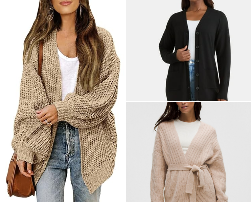 Women's Cardigan cover photo collage