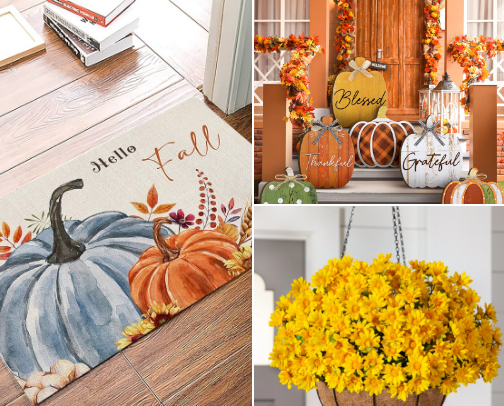 Thanksgiving decor for hosting. cover photo collage