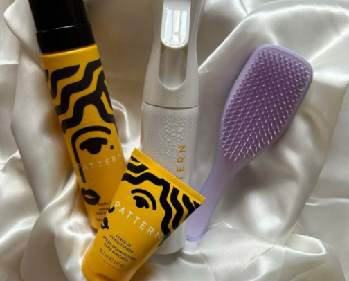 Curly hair accessories cover photo collage