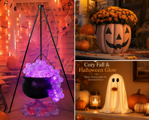 Halloween Porch Decor I'm Loving This Year cover photo collage