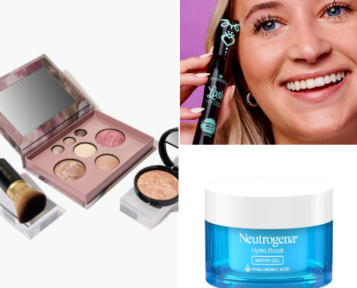 My favorite body and beauty products cover photo collage