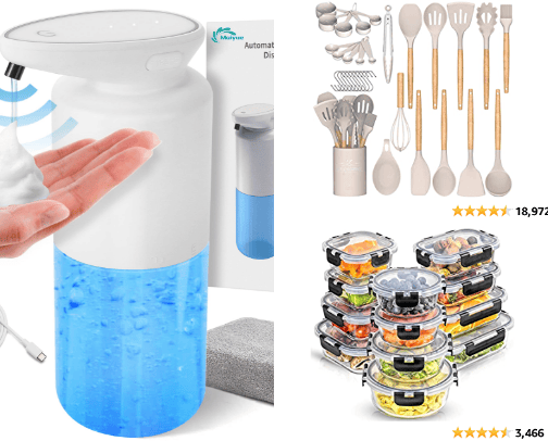 Kitchen gadgets cover photo collage