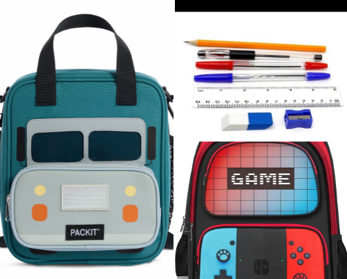 School essential for kids cover photo collage
