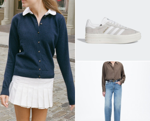 Business casual office fits cover photo collage