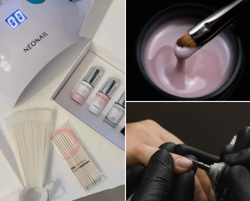 everything you need to become your own NAIL TECH from Amazon cover photo collage