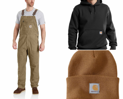 Carhartt clothing cover photo collage