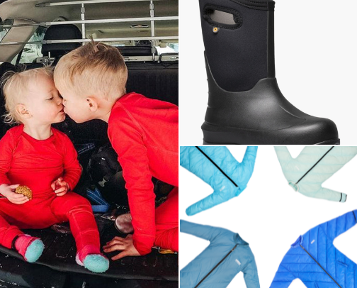 Outdoor Winter Gear for Kids cover photo collage