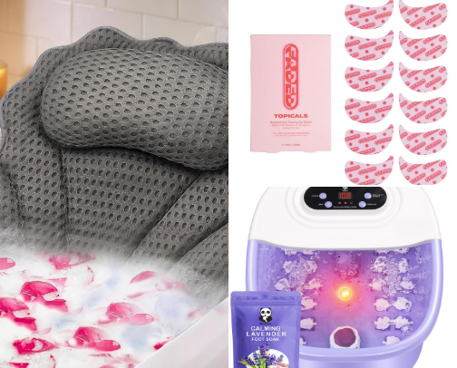 Spa Day at Home essentials cover photo collage