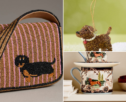 Sausage dog homeware and accessories for dachshund fans or owners cover photo collage