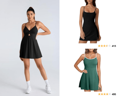 Athletic Dresses I LIVE in cover photo collage
