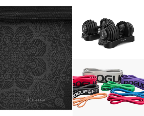 At Home Fitness Finds cover photo collage