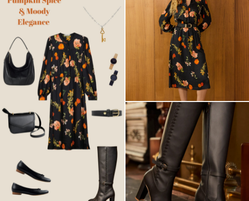 Pumpkin Spice & Moody Elegance cover photo collage