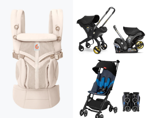 15 Essential Flying & Travel Gear for Babies and Toddlers cover photo collage