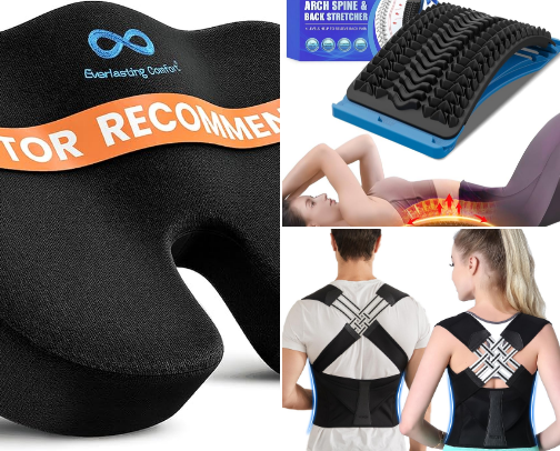 👉 Essential Posture Correction & Back Support Tools cover photo collage