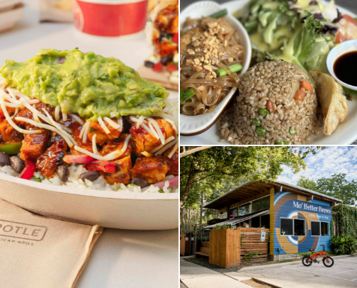My top vegan food spots. cover photo collage