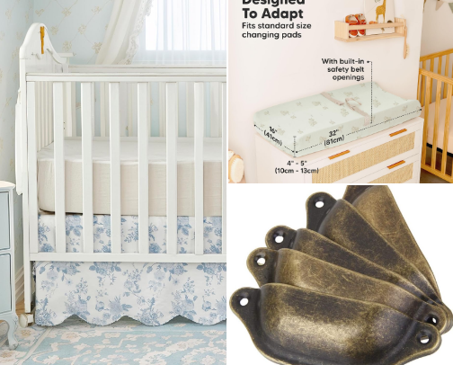 Chic Nursery Finds for the Design-Obsessed Mom cover photo collage
