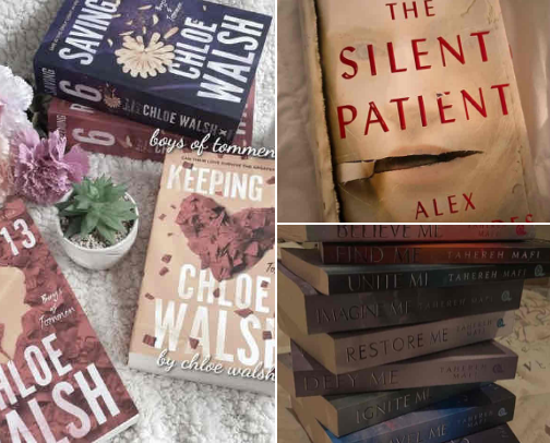 book recs to get you out of that book slump😉📚🙌 cover photo collage