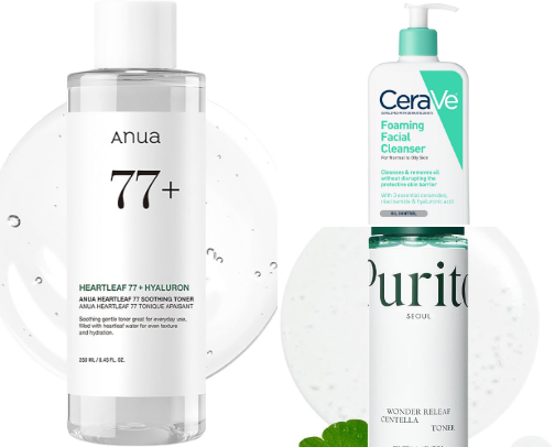 Best Skincare for Acne-Prone & Sensitive Skin cover photo collage