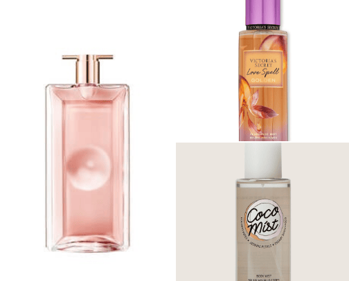 Perfumes and body care cover photo collage