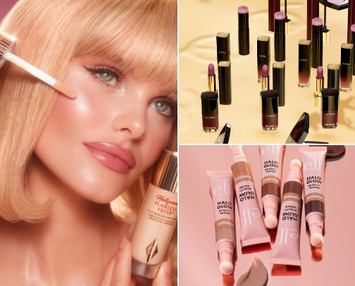 ESSENTIAL EXTREME LONG LASTING beauty products for DOUBLE shifts 💄 💋 ✨ cover photo collage