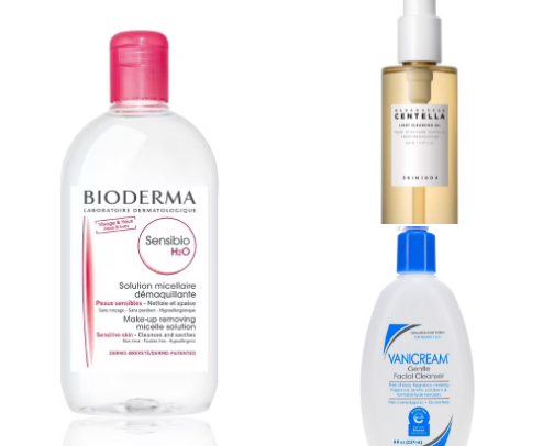 Basic skincare cover photo collage