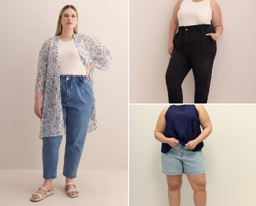 Trendy Plus Size Clothing cover photo collage
