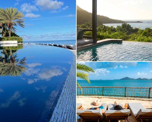 Where I would stay if I was traveling to Antigua & Barbuda cover photo collage