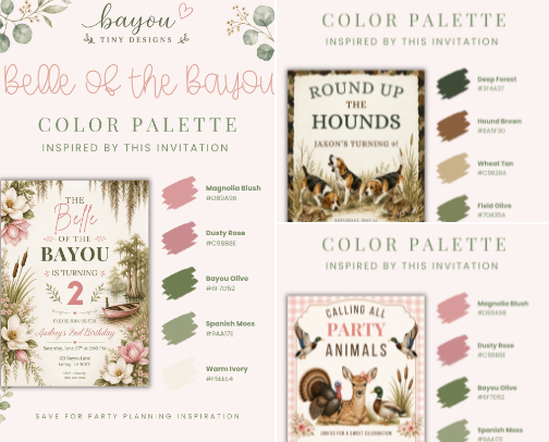 🎨 Party Color Palettes & Theme Inspiration cover photo collage