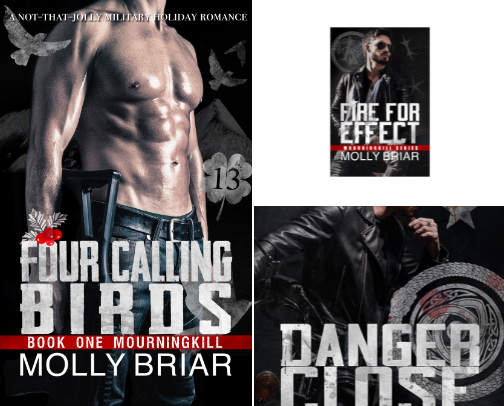 Read Free - Four Calling Birds: A Second Chance Military Romance (Mourningkill Book 1) companions cover photo collage