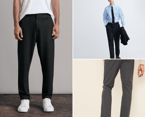 Men's Business Clothes for Bigger Guys cover photo collage