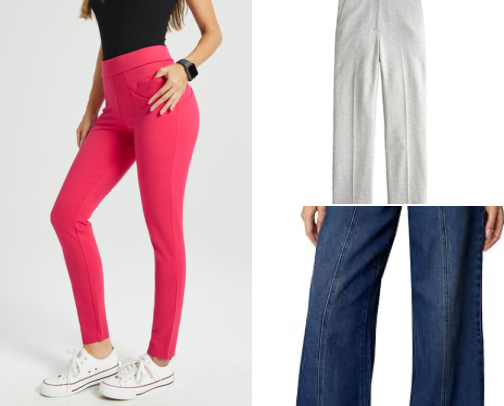 I Finally Found Work Pants That Feel Like Leggings but Look Professional cover photo collage